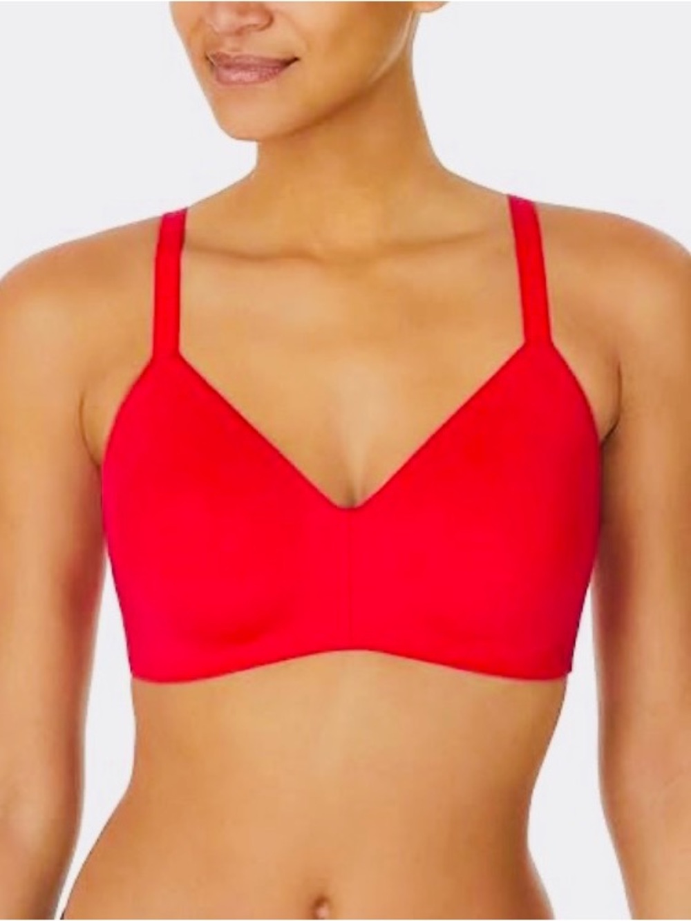DKNY Women’s Active Comfort Wirefree T-Shirt Bra Size 36 D Magenta